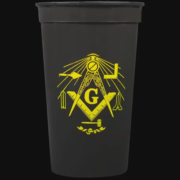 Mason 22 oz. Plastic Stadium Cup