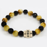 Alpha Stone Bead Bracelet