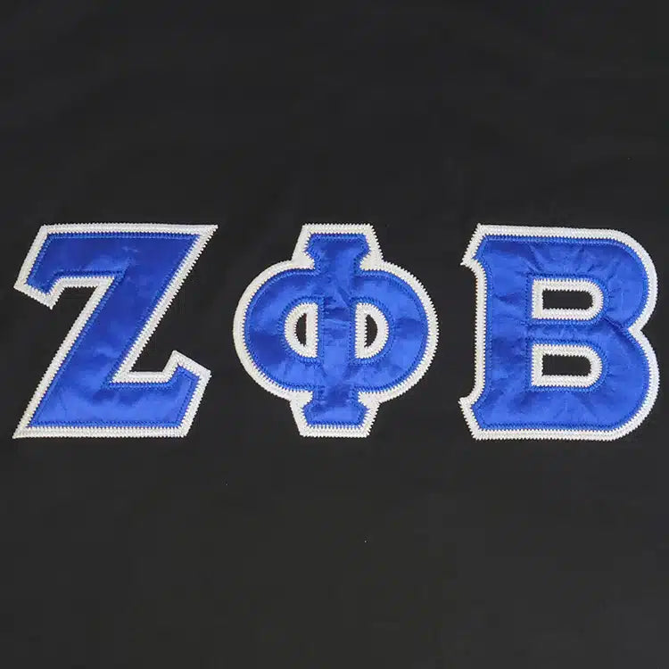 Zeta Satin Letter Ringer Tee