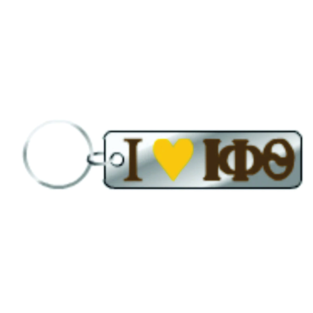 Iota Mirror Heart Keychain