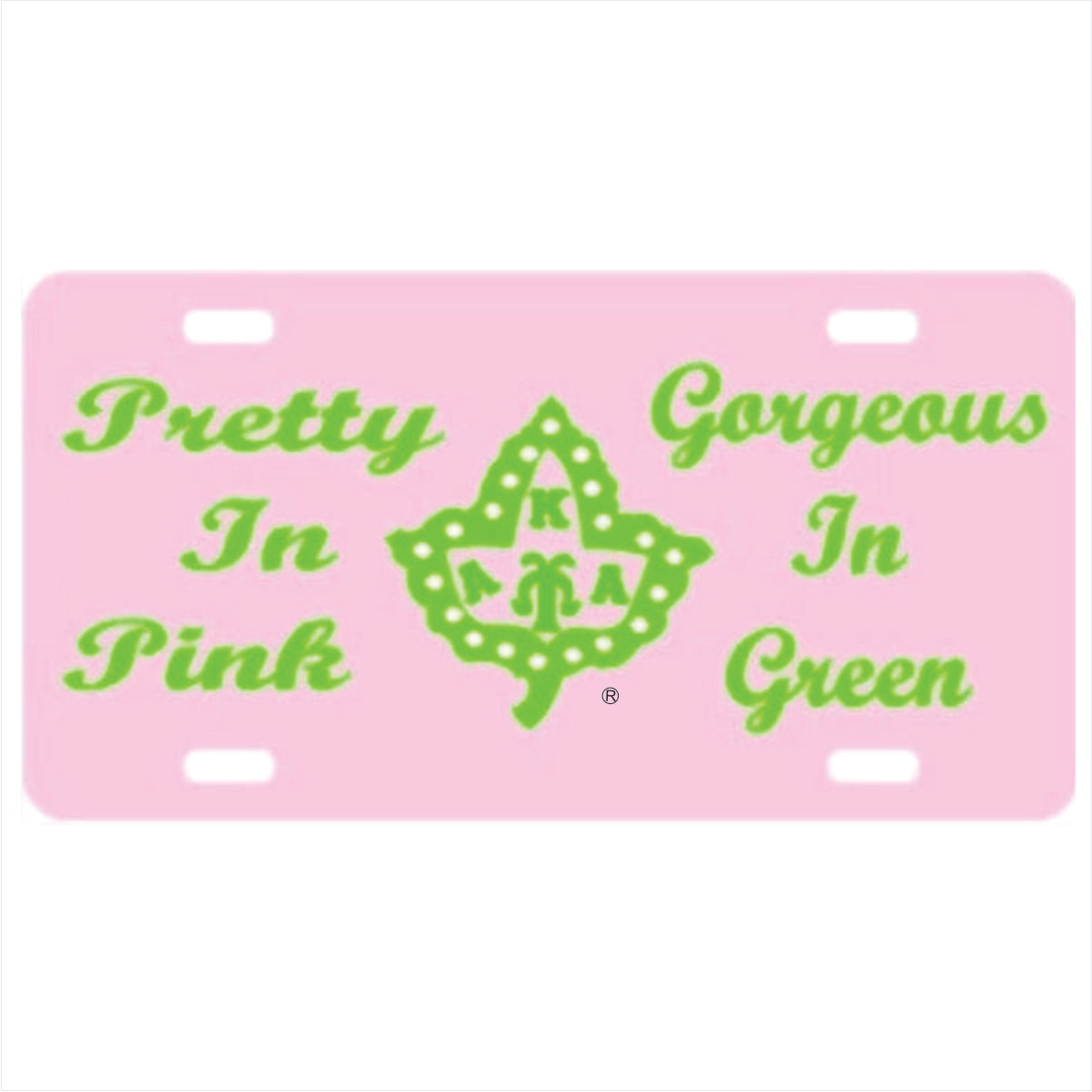 AKA Pretty/Gor Auto Tag Pink/Green