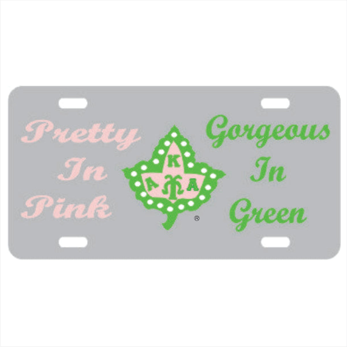 AKA Pretty/Gor Auto Tag Silver Green Ivy