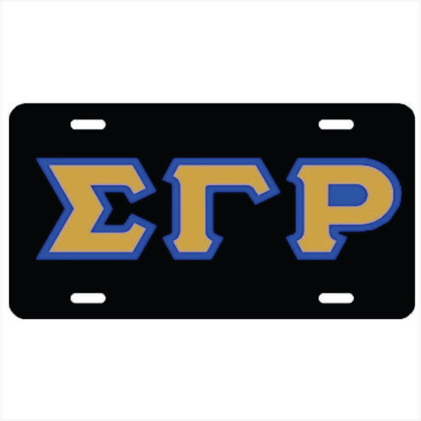 SGRho Auto Plate Black/Gold/Royal