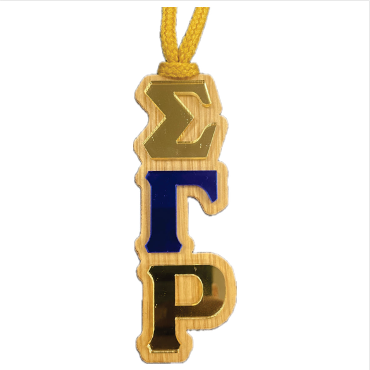 SGRho Oak Backed Mirror Tiki