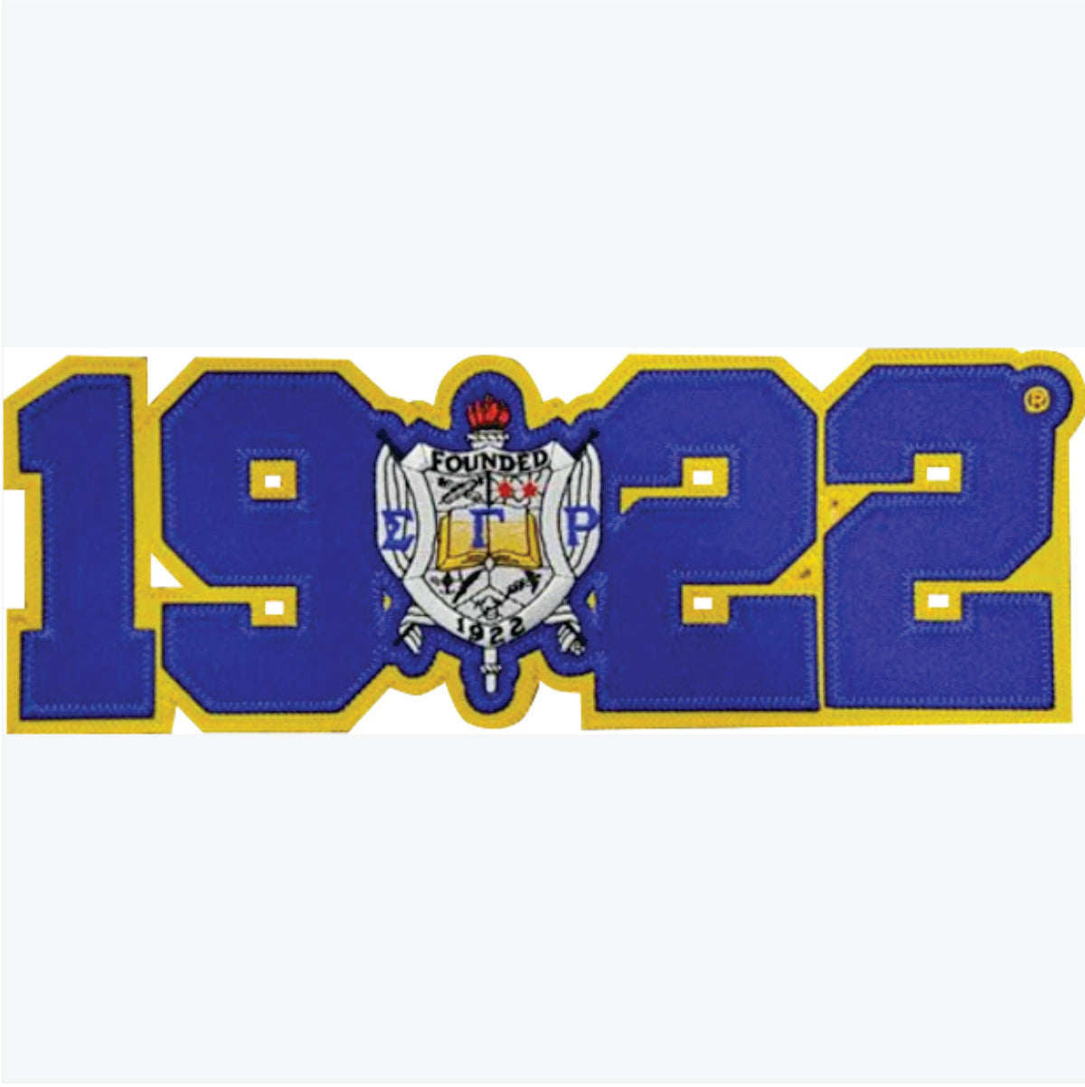 SGRho Crest Date Twill Patch