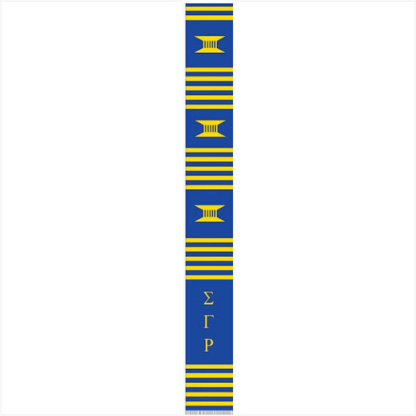 SGRho Royal Letters Kente Cloth Stole