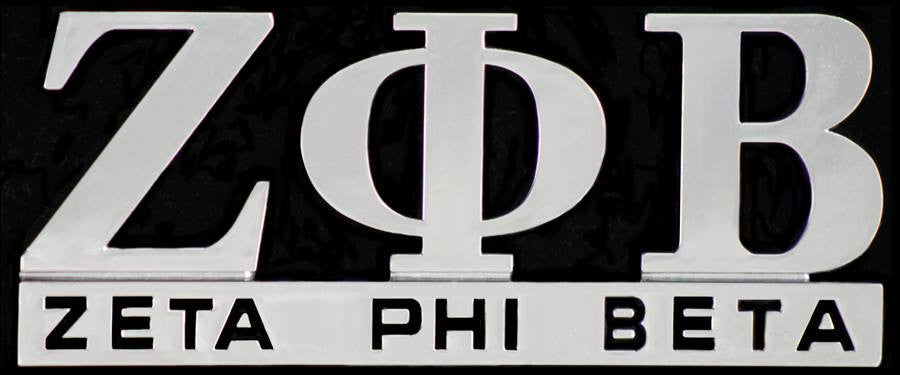 Zeta Chrome Car Emblem