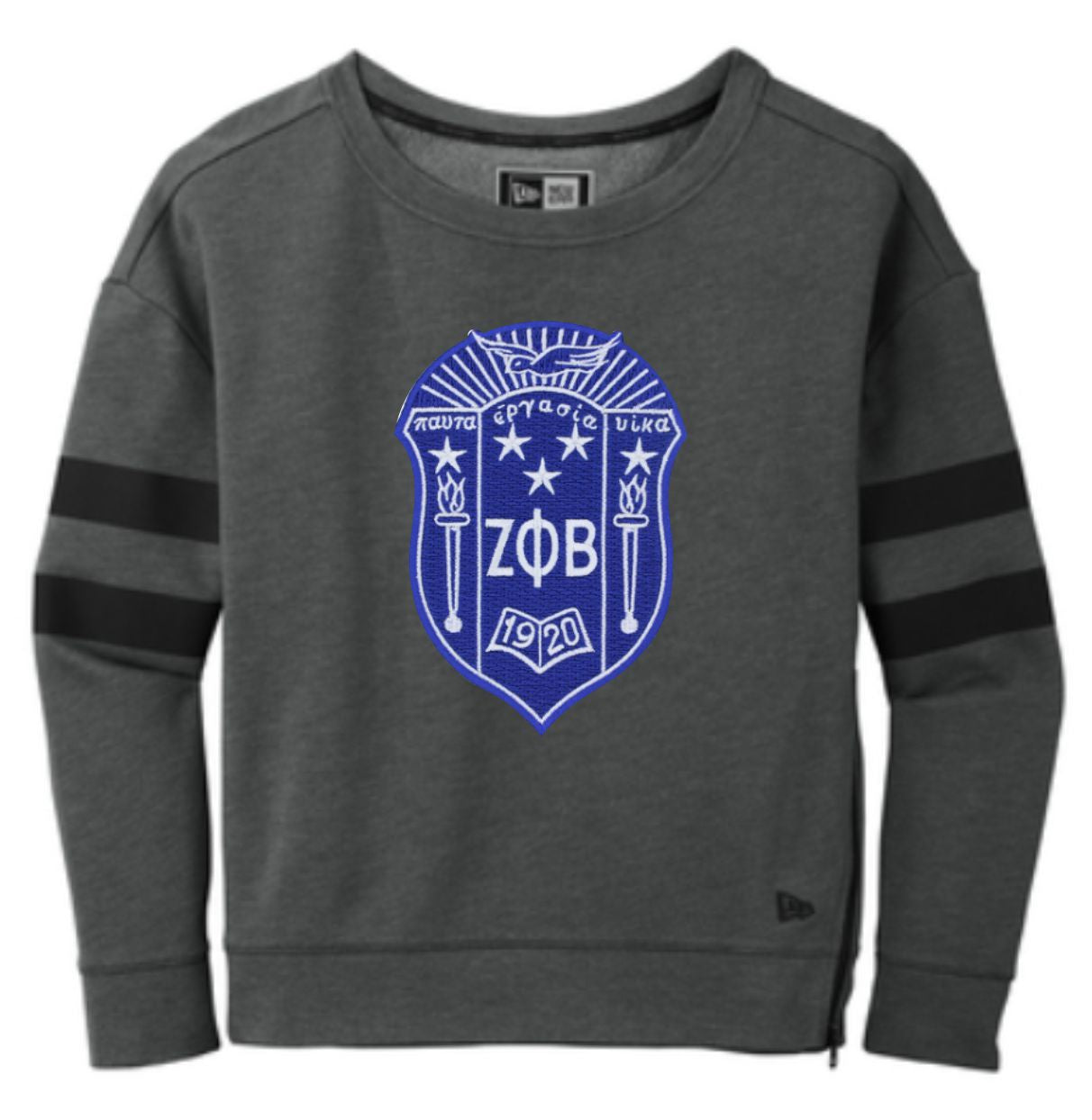 Zeta Crest Varsity Crewneck