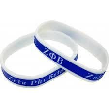 Zeta Two Toned Silicone Wristband