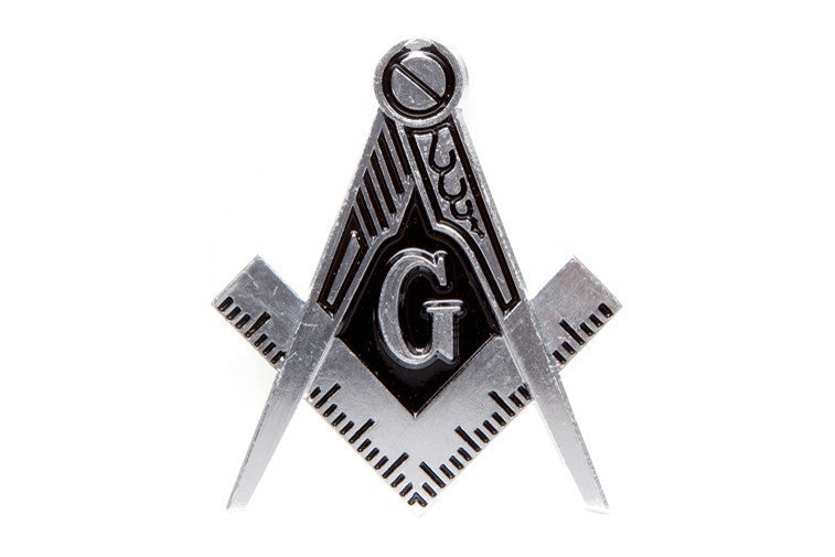 Mason Silver Die Cut Car Badge