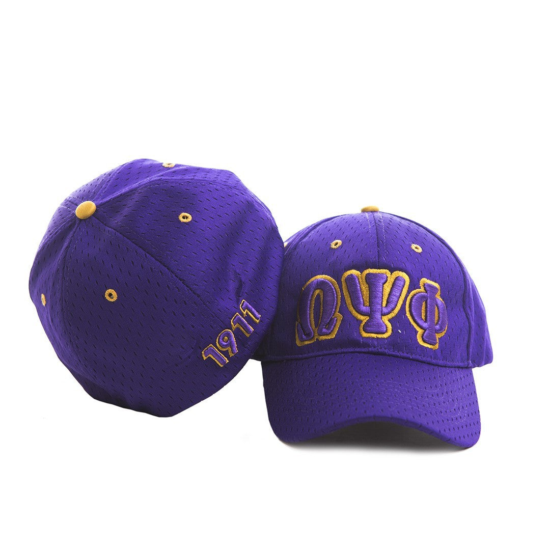 Omega 3 Letter Mesh Cap