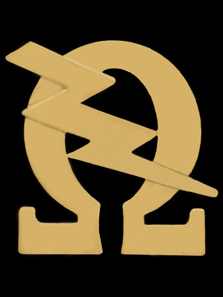 Omega Gold Omega Bolt Lapel Pin