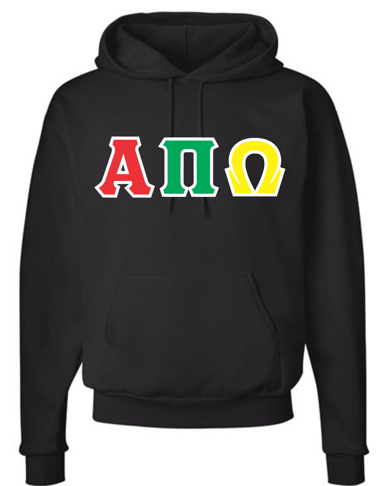 Alpha Pi Omega Greek Letter Hoodie