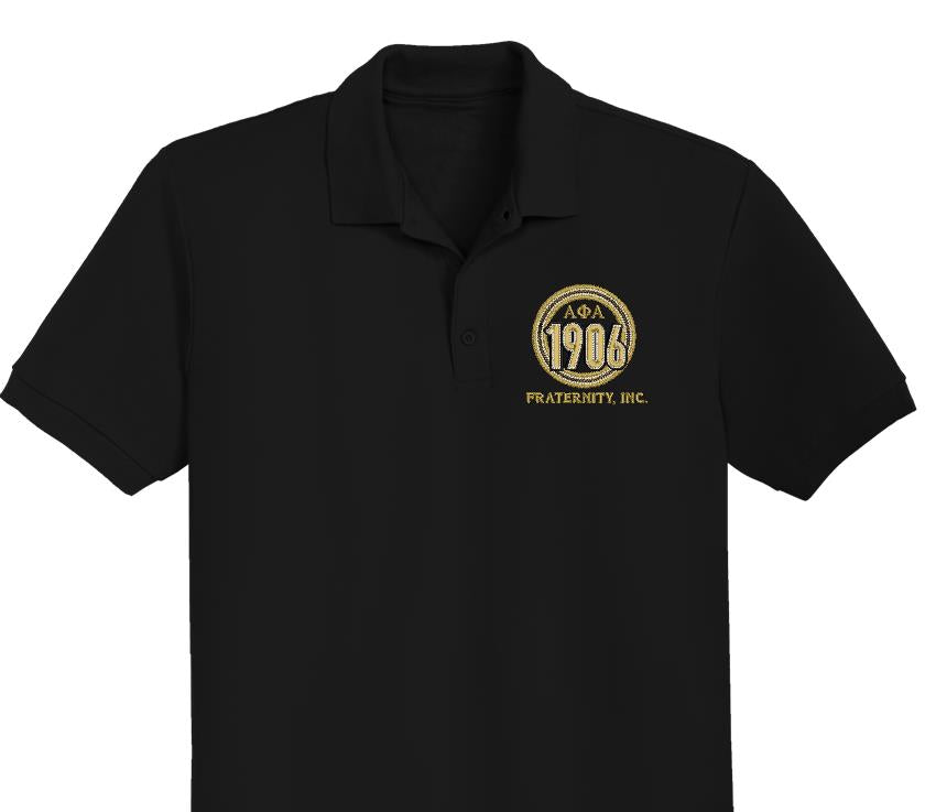 Alpha Phi Alpha, Paraphernalia, Fraternity, Men, NPHC Greek, Embroidery, Polo
