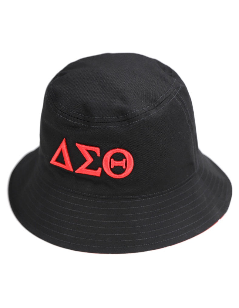 Delta Sigma Theta  DST  Bucket Hat Floppy Hat Fisherman Hat Sun Hat Outdoor Hat Red white women summer hat Sorority  Hat  