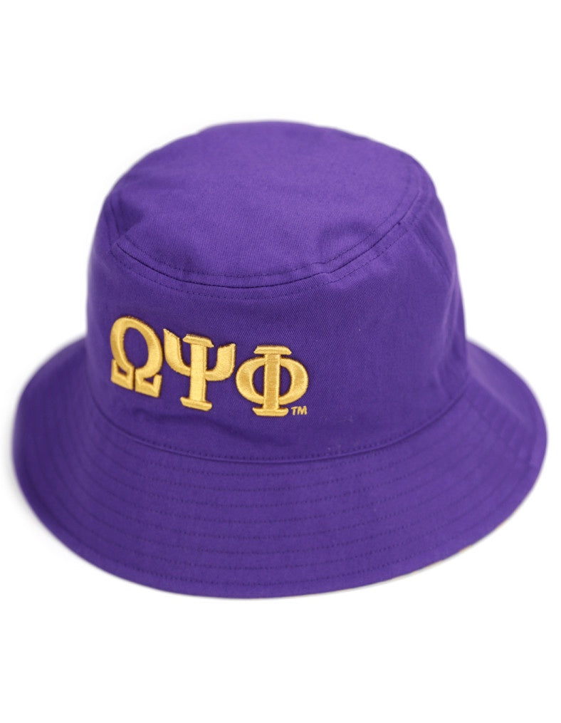 Omega Psi Phi  1911 Bucket Hat Floppy Hat Fisherman Hat Sun Hat Outdoor Hat Purple Gold  men summer hat Fraternity Hat