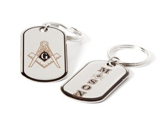 Mason Dog Tag Keyring