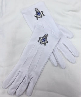 Mason Silver Emblem Gloves