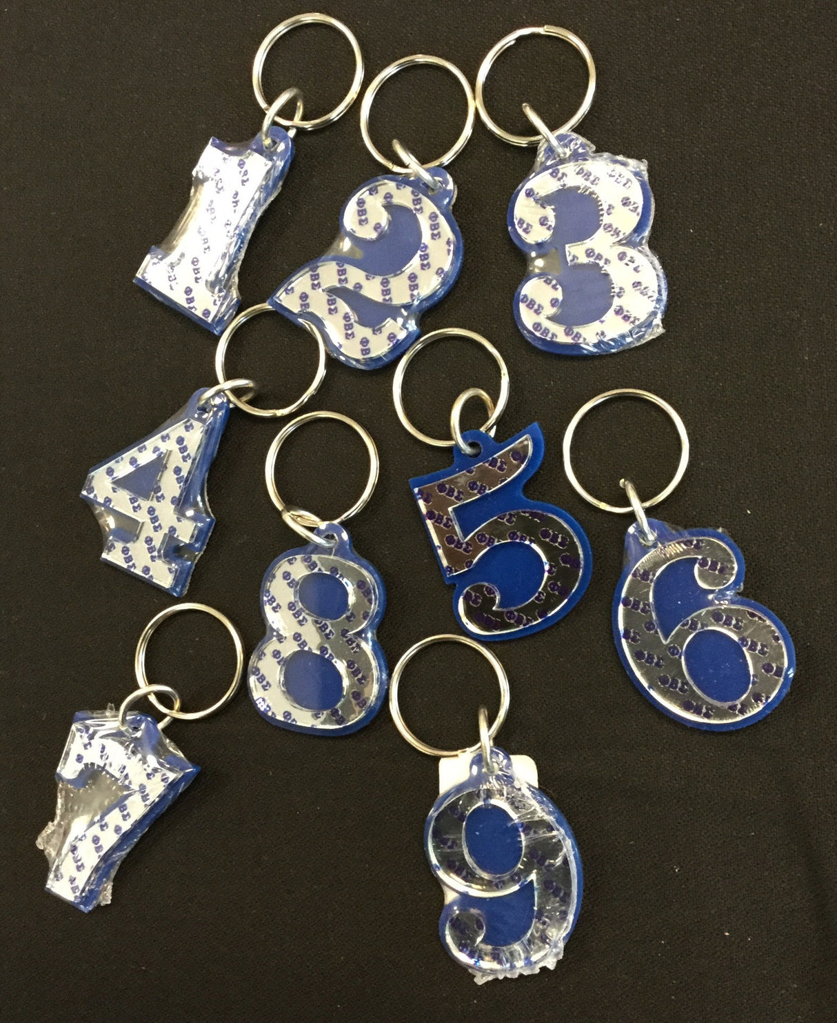 Sigma Single Number Keychain