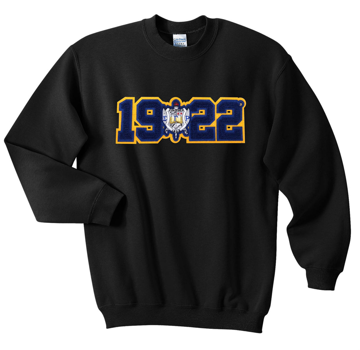 SGRho Chenille Crest/Date Crewneck