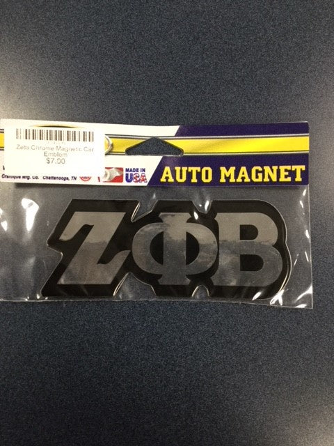 Zeta Chrome Magnetic Car Emblem