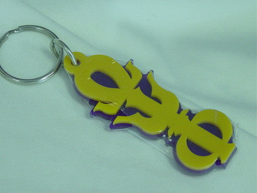 Omega Large Letter Acrylic Keychain