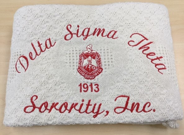 Delta Sigma Theta Greek Sorority Afghan