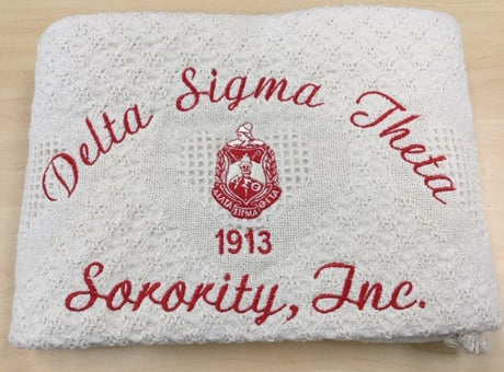 Delta Sigma Theta Greek Sorority Afghan