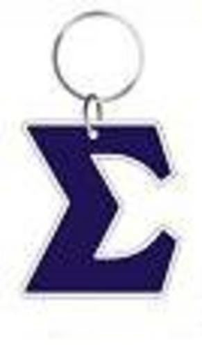 Sigma Symbol Outline Acrylic Keychain