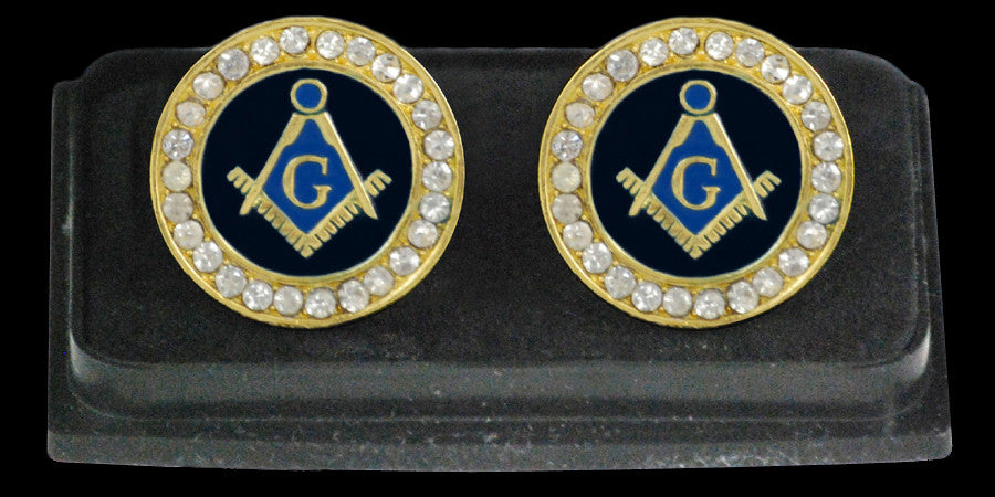 Mason Gold Stone Cuff Links