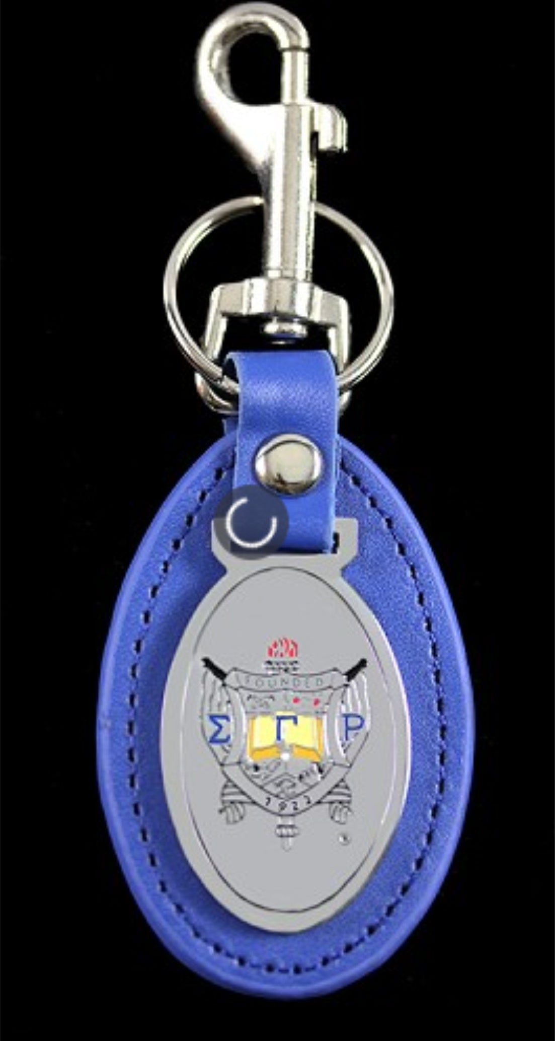 SGRho Leather Fob Keychain